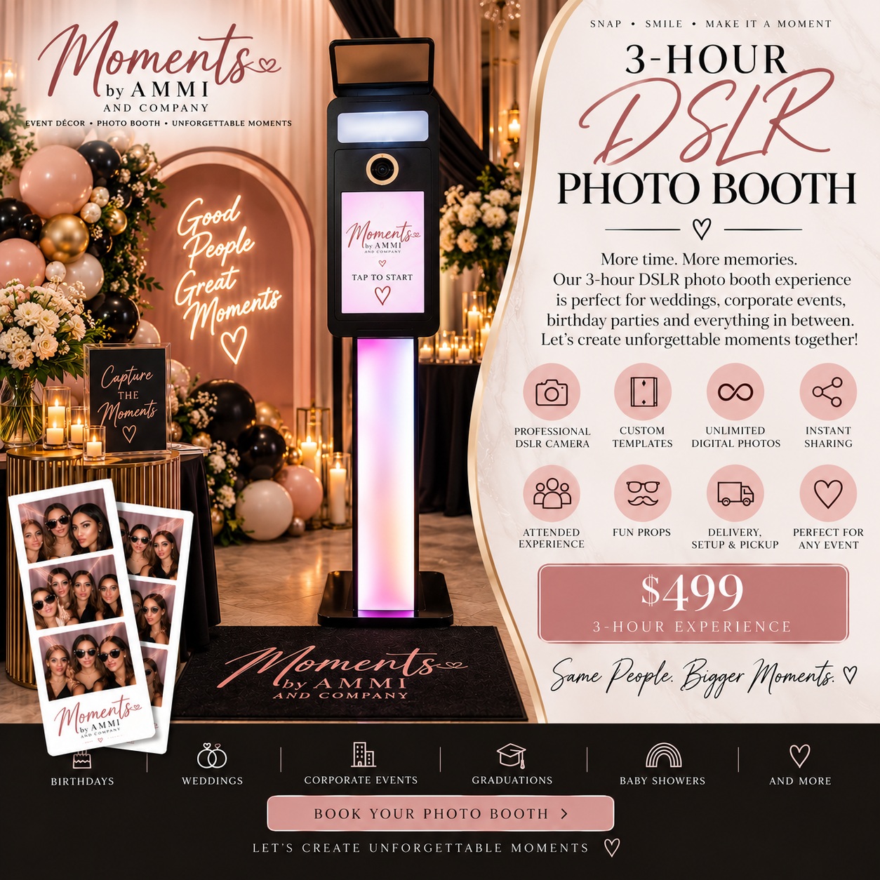 3-Hour Photo Booth
